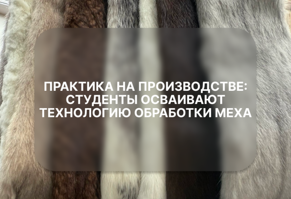 Практика на производстве: студенты осваивают технологию обработки меха