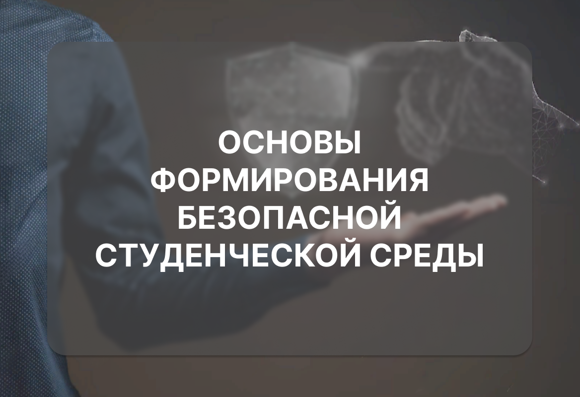 Основы формирования безопасной студенческой среды